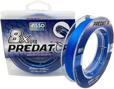 Produktbild von Asso Pe Predator 8x 300 M Geflochtene Schnur Durchsichtig 0.400 mm Durchsichtig 0.400 mm