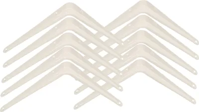 Produktbild von KOTARBAU® 10er Set Regalwinkel 150x125 mm Regalträger Regalhalter für Wandmontage Weiß