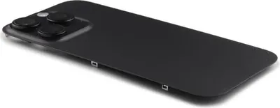 The back cover of a smartphone with a camera module is shown on a white background.