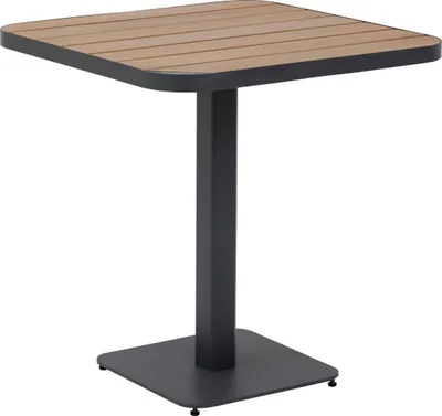 Produktbild von Bistro-gartentisch "tyla" akazie &amp graphit aus epoxybehandeltem stahl  - Hespéride