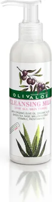 Produktbild von OLIVALOE 00162 - Reinigungsmilch für Gesicht 200ml, Naturkosmetik von Kreta