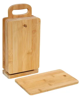 Produktbild von Zassenhaus Frühstücksbrettchen 6er Set mit Ständer Bambus