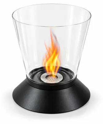 Produktbild von AGA Biokamin Bilbao aus Stahl und Glas, 26,5x24 cm, für Innen- & Außenbereich