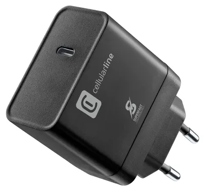 Produktbild von Cellularline Super Fast Charger PD 45W, Drinnen, AC, Schwarz