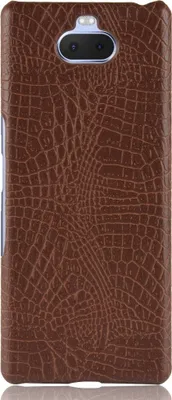 Produktbild von Mobigear Croco  Sony Xperia 10 Plus Hülle Hardcase Backcover - Braun