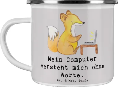 Produktbild von Mr. & Mrs. Panda Pott Verständnisvoller Softwareentwickler - Grau Pastell - Geschenk, Berufsalltag, handgefertigte Geschenke, Beziehung, Softwareentwicklung, Berufsliebe