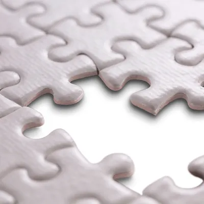Produktbild von Puzzle Blanko individuell gestalten und bemalen - 252 Teile, ca. 383 x 262 mm - Leeres Puzzle mit glänzender Oberfläche