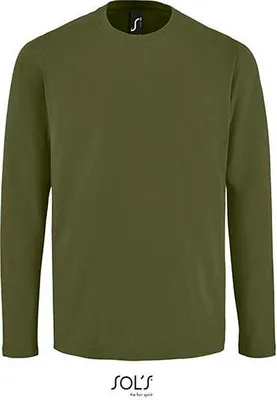 Obrázek produktu pro SOLs 02074 | Pánské tričko s dlouhým rukávem Imperial - barva: Dark Khaki - velikost: L