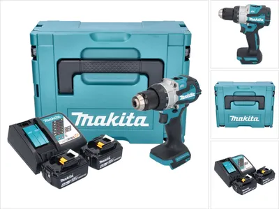 Produktbild von Makita DDF 489 RGJ Akku Bohrschrauber 18 V 73 Nm Brushless + 2x Akku 6,0 Ah + Ladegerät + Makpac