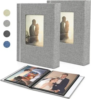 Produktbild von Famanu Fotoalbum 13 x 18 cm - 2 Mini Alben mit schwarzer Seiten