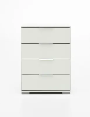 Produktbild von Nachtkommode >Easy Plus< (BxHxT: 52x74x38 cm) in weiß - 52x74x38cm (BxHxT)