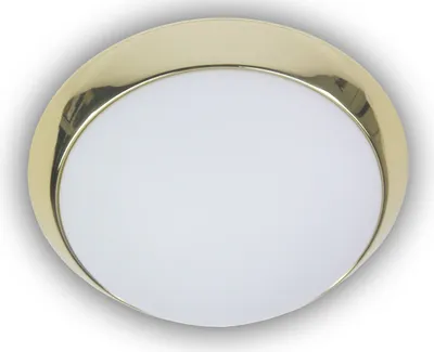 Produktbild von Niermann 3x E27 Deckenleuchte Opal matt Glas, Messing poliert, 50cm, Germany