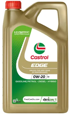 Produktbild von CASTROL EDGE C5 für 0W-20 5 Liter Motoröl Motorenöl Synthetisch DEXOS 1 GEN 3 STJLR.03.5006 229.71 OV0401547-A20 MS-6395 9.55535-CR1 9.55535-GSX Öl
