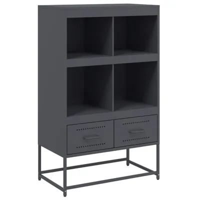 Produktbild von Highboard Anthrazit 68x39x111,5 cm Stahl