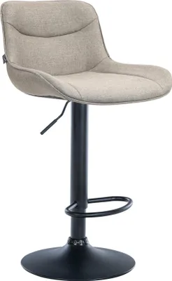 Zdjęcie produktu dla Regulowany stołek barowy z tkaniny - Tabouret - Wysoki komfort, obracany o 360°, płynna regulacja