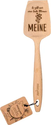 Produktbild von mixcover Holz-Spatel für Thermomix TM6 TM5 TM31 Drehkellenspatel mit Gravur - Stil: Es gibt nur eine Beste Mama. Meine