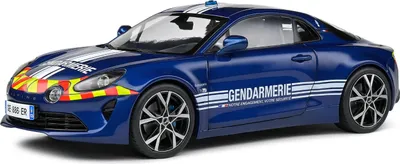 Image de Solido Modèle réduit de voiture échelle 1:18 Alpine A110 Gendarmerie bleu 2023 S1801628