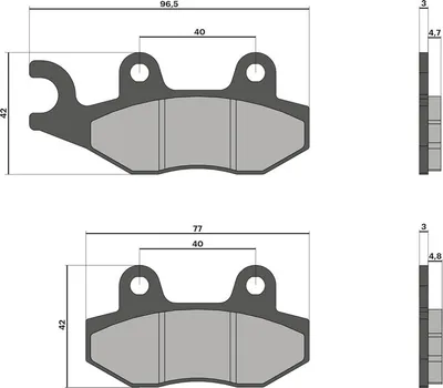 Obrázok produktu pre Malossi BRAKE PADS Brzdové doštičky