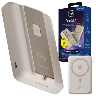 Image de 3mk SafeCell Batterie Externe 10000mAh USB-C PD Beige