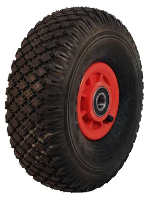 Komplettrad, Felge mit Reifen 4.00-4 (Durchm. 284) S-2303 4PR 2.10x4 NL75