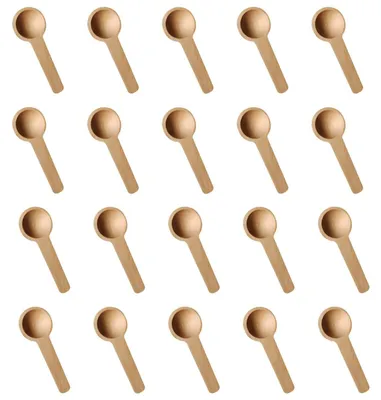 Mini-Holzlöffel-Set, 20 Stück, 6,8 cm, Rührlöffel, Küchenhelfer