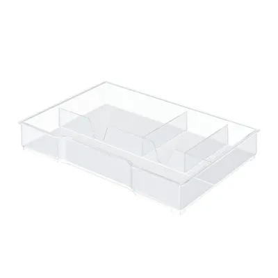 Produktbild von Vložka do zásuvky Leitz 52150002 16,7x24,7x3,5cm 4 oddelenia PS crystal clear