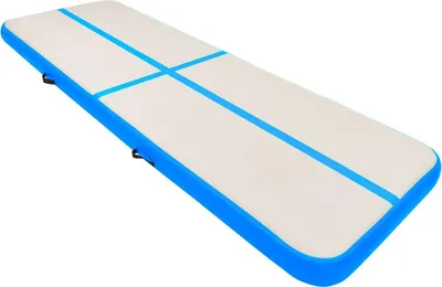 Produktbild von vidaXL Aufblasbare Gymnastikmatte mit Pumpe 300x100x20 cm PVC Blau