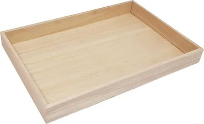 Image de Dienblad Klein Paulownia Hout, 24x15,5cm