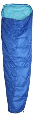 Image de Sac de couchage bleu "Mummy" de 210 x 80 cm, en polyester