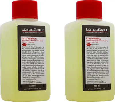 Produktbild von LotusGrill Brennpaste 2x 200 ml – Sicherheitsanzünder für rauchfreies Grillen