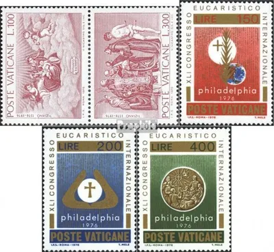 Produktbild von Briefmarken Vatikanstadt 1976 Mi 678-679 Paar,680-682 (kompl.Ausg.) postfrisch Sondermarken