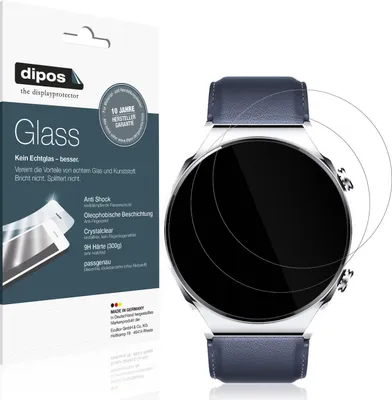Produktbild von 1x Schutzfolie für Xiaomi Watch S1 - Anti-Shock 9H Folie dipos Glass Kunststoffglas