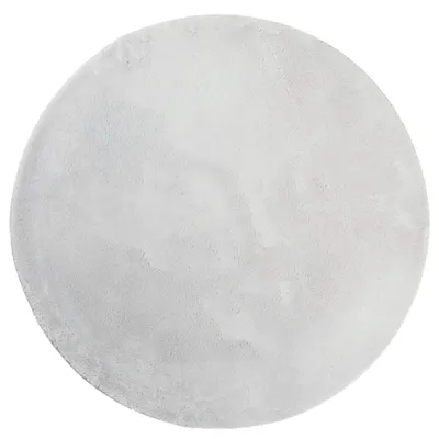 Produktbild von vidaXL Teppich HUARTE Kurzflor Weich und Waschbar Grau Ø 200 cm