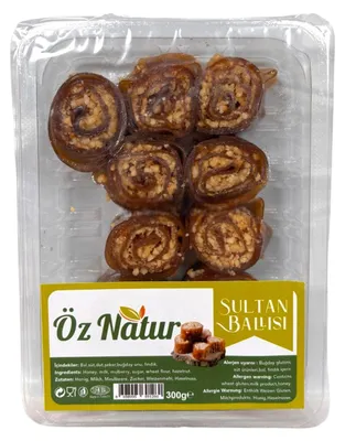 Zdjęcie produktu dla Öz Natur | Sarma Pestil z orzechami laskowymi z Gümüshane (Sultan Sarma) 350 g