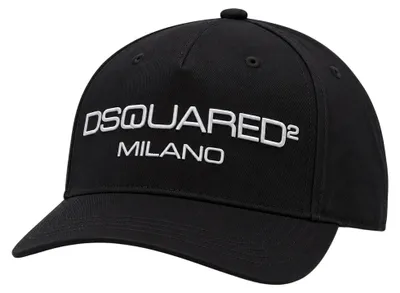 Produktbild von Dsquared2 Herren Baseball Cap Milano aus Baumwolle Schwarz