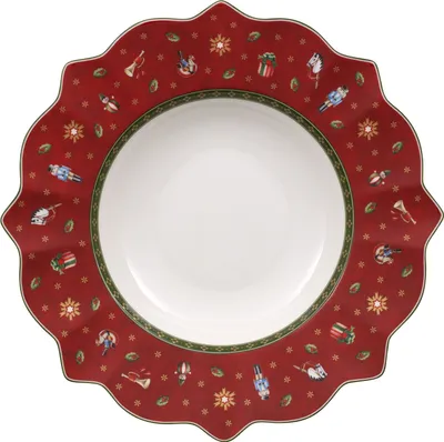 Produktbild von Villeroy & Boch Suppenteller Toy's Delight rot,weiß