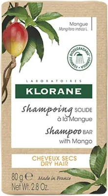 Image de Klorane shampooing ferme à la mangue 80gr