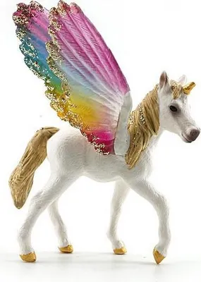 Immagine prodotto di D - Figura Unicorno alato arcobaleno 9 cm