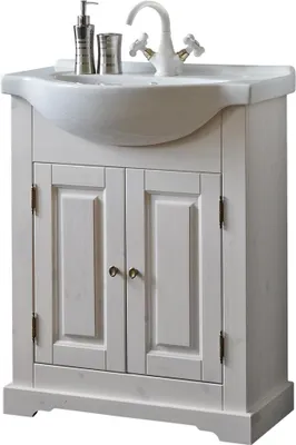 Zdjęcie produktu dla Umywalka Umywalka ceramiczna Umywalki łazienkowe 66 cm szafka podumywalkowa