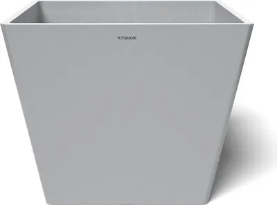 Image de POTS&MORE Pflanztopf Prismo 40, Ã¸ 40,8 cm quadratisch Hellgrau Höhe 33,2 cm
