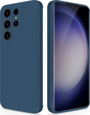 Image de Etui en silicone fin pour Samsung Galaxy S23 Etui en silicone liquide ultra doux, mat, résistant aux rayures bleu
