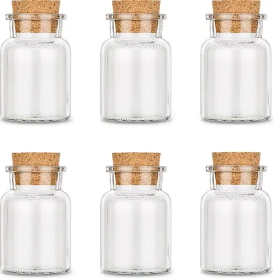 Produktbild von Leeres Korkenglas, klein, 6 leere kleine Korkengläser