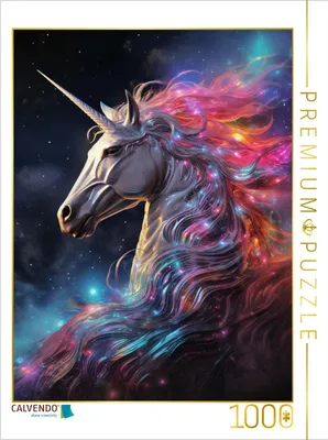 Produktbild von CALVENDO Puzzle Magisches Einhorn | 1000 Teile Lege-Größe 64x48cm Foto-Puzzle für glückliche Stunden