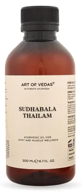 Produktbild von Art of Vedas Sudhabala Thailam 200ml - Mildes Ayurvedisches Massageöl für die Körperpflege