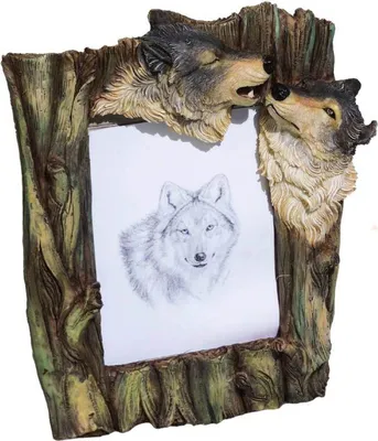 Produktbild von Bilderrahmen Wolfsköpfe im Baum