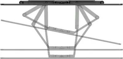 Produktbild von Hama Ultraslim, 2,29 m (90"), 200 x 200 mm, 600 x 400 mm, 2°, Aluminium, Metall, Schwarz