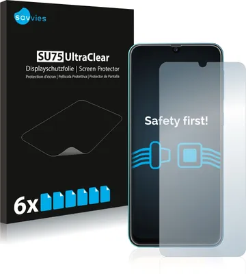 A product box for screen protectors and a smartphone with a screen protector applied.