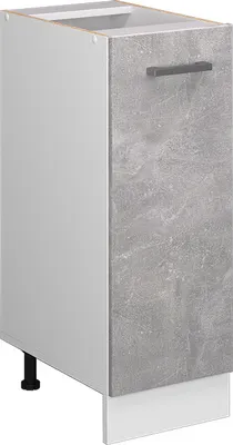 Zdjęcie produktu dla Uniwersalna jednostka bazowa Vicco R-Line Beton 30 cm z drzwiami, bez blatu roboczego, Model 41835
