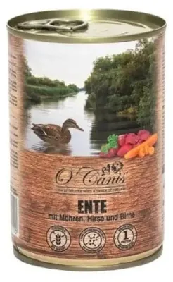 Immagine prodotto di O'CANIS Anatra, miglio, carota - cibo umido per cani - 400 g
