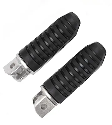 Zdjęcie produktu dla 2 sztuki aluminiowych przednich podnóżków w kolorze czarnym, pasujących do Suzuki DL650 V Strom 2004-2012